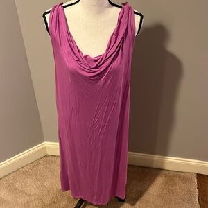 Banana Republic Pink Maxi Dress Flowing Silhouette